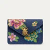 Clearance Claris Virot Alex Wallet Peonies Embroided Flowers