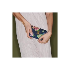 Clearance Claris Virot Alex Wallet Peonies Embroided Flowers