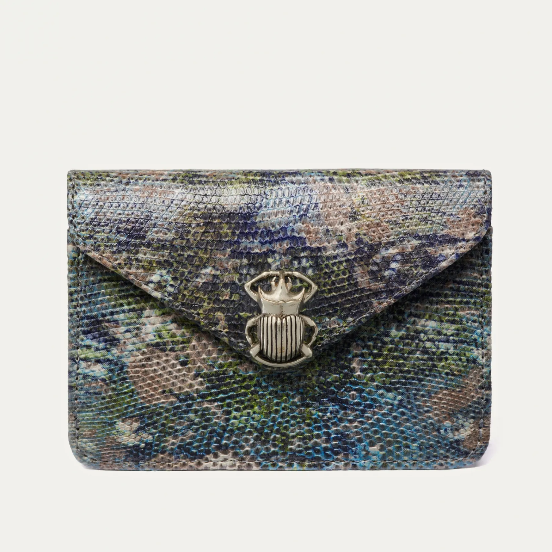 Shop Claris Virot Alex Wallet Camo Renaissance Lizard