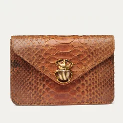 Flash Sale Claris Virot Alex Wallet Moka Python And Leather