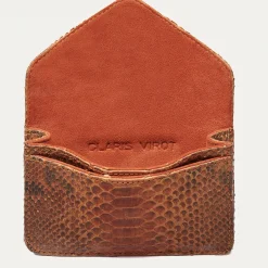 Flash Sale Claris Virot Alex Wallet Moka Python And Leather