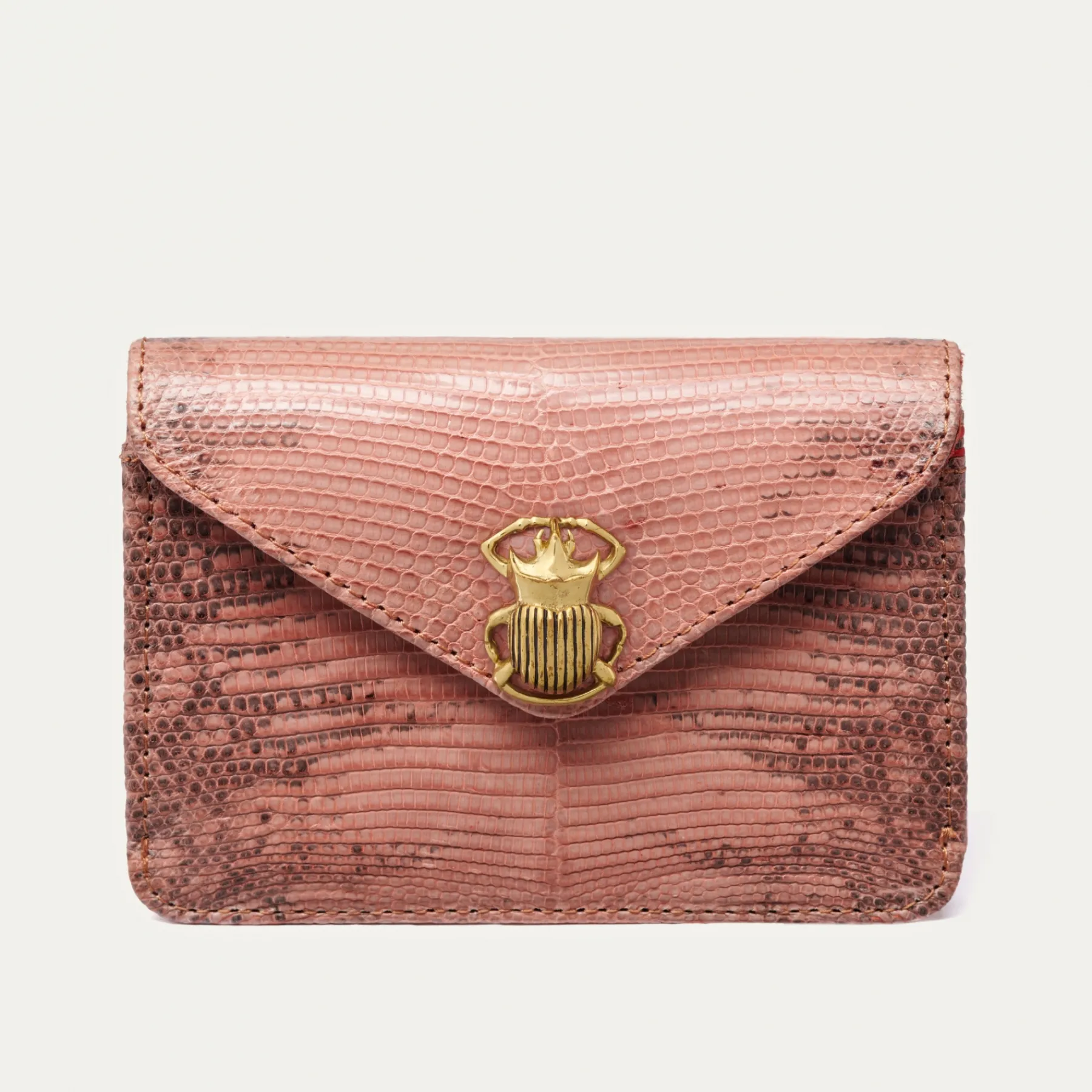 Best Sale Claris Virot Alex Wallet Old Pink Lizard