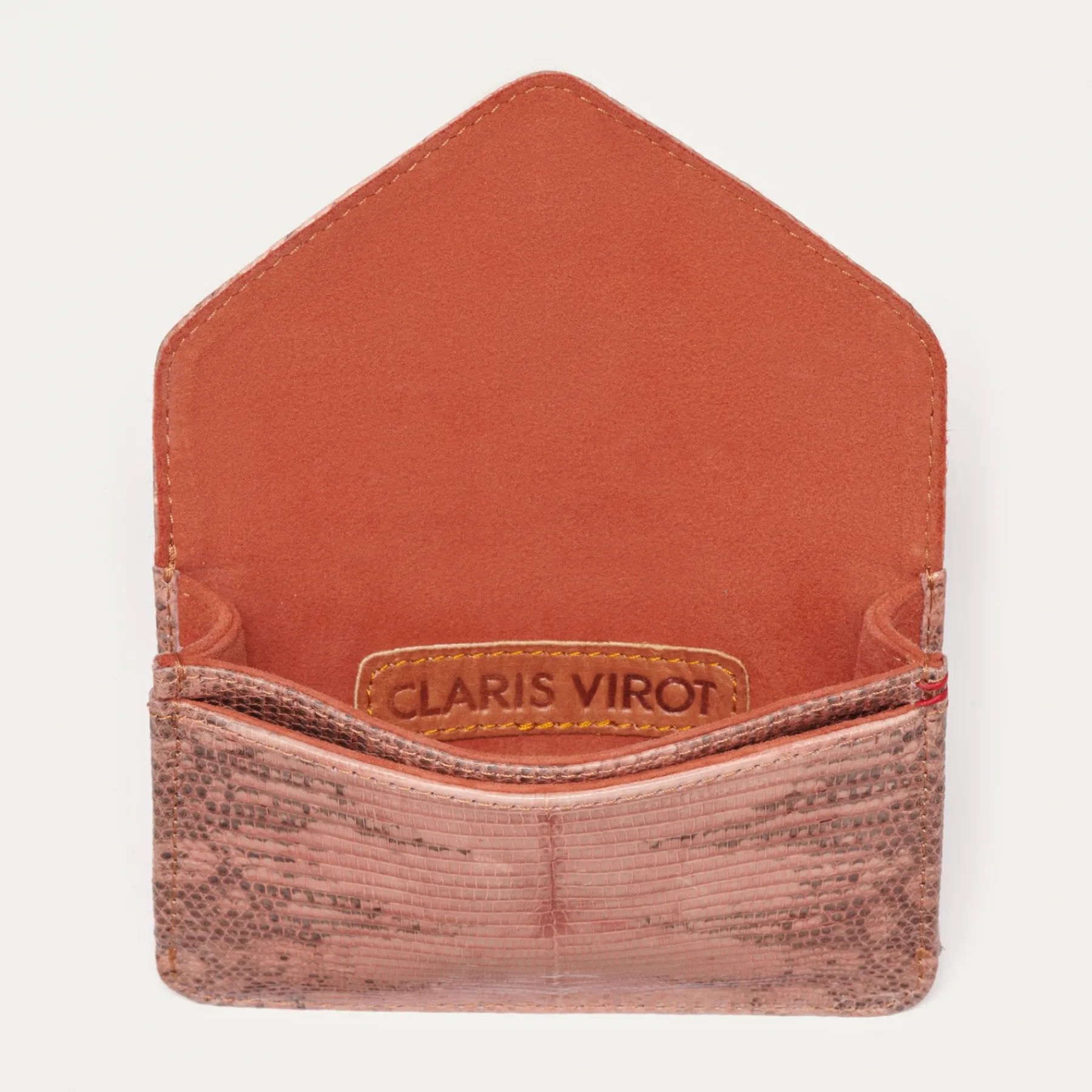 Best Sale Claris Virot Alex Wallet Old Pink Lizard