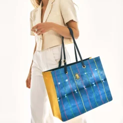 Cheap Claris Virot Archi Bag Indigo Bogolan Fabric