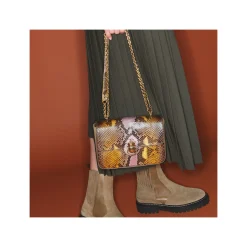 Cheap Claris Virot Ava Medium Bag Stone Hand Painted Python