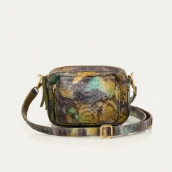 New Claris Virot Baby Charly Bag Green Valley Python