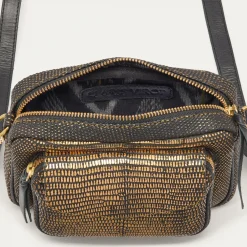Discount Claris Virot Baby Charly Bag Old Gold Lizard