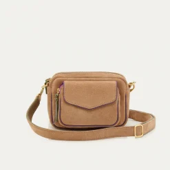 Store Claris Virot Baby Charly Bag Grege Thick Leather Suede