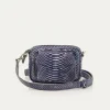 Shop Claris Virot Baby Charly Bag Ice Blue Metallic Python