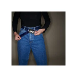 Store Claris Virot Beetle Belt Navy Python