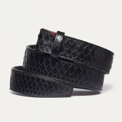 Flash Sale Claris Virot Beetle Belt Black Python Gold Buckle