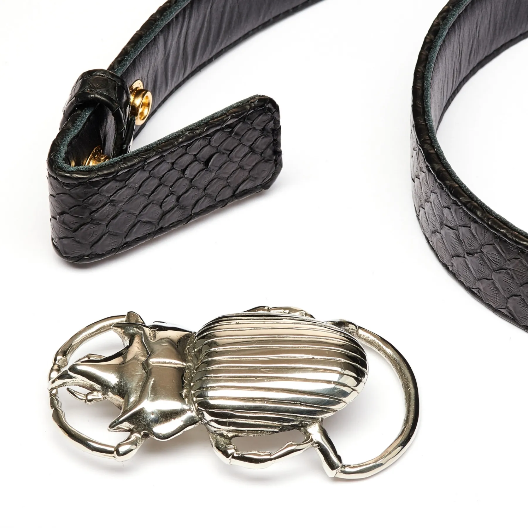 Best Claris Virot Belt Buckle Silver Beetle