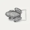 New Claris Virot Belt Buckle Silver Frog