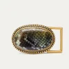 Flash Sale Claris Virot Belt Buckle Green Valley Python