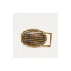 New Claris Virot Belt Buckle Black Lizard