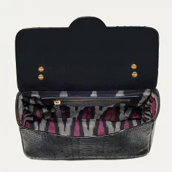 Outlet Claris Virot Big Ava Bag Black Python