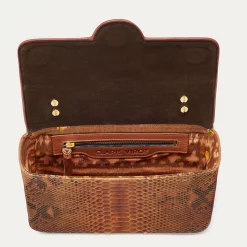 Flash Sale Claris Virot Big Ava Bag Moka Python