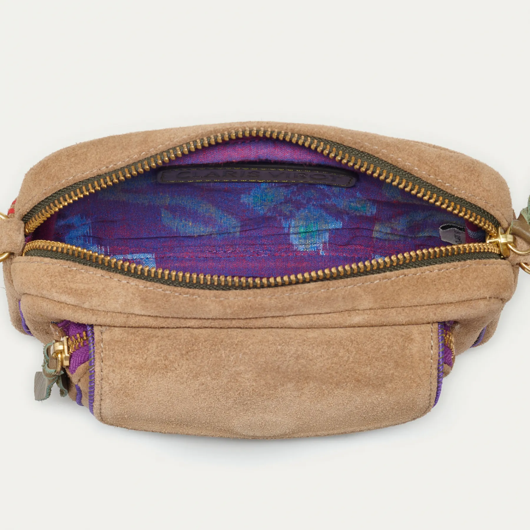 Discount Claris Virot Big Charly Bag Grege Thick Leather Suede