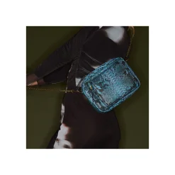Store Claris Virot Big Charly Bag Blue Lagoon Python