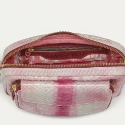 Best Sale Claris Virot Big Charly Bag Burgundy Python