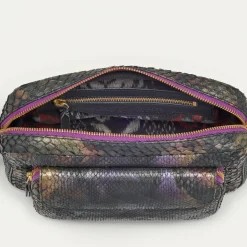 Sale Claris Virot Big Charly Bag Carbon Python