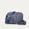 Sale Claris Virot Big Charly Bag Ice Blue Metallic Python