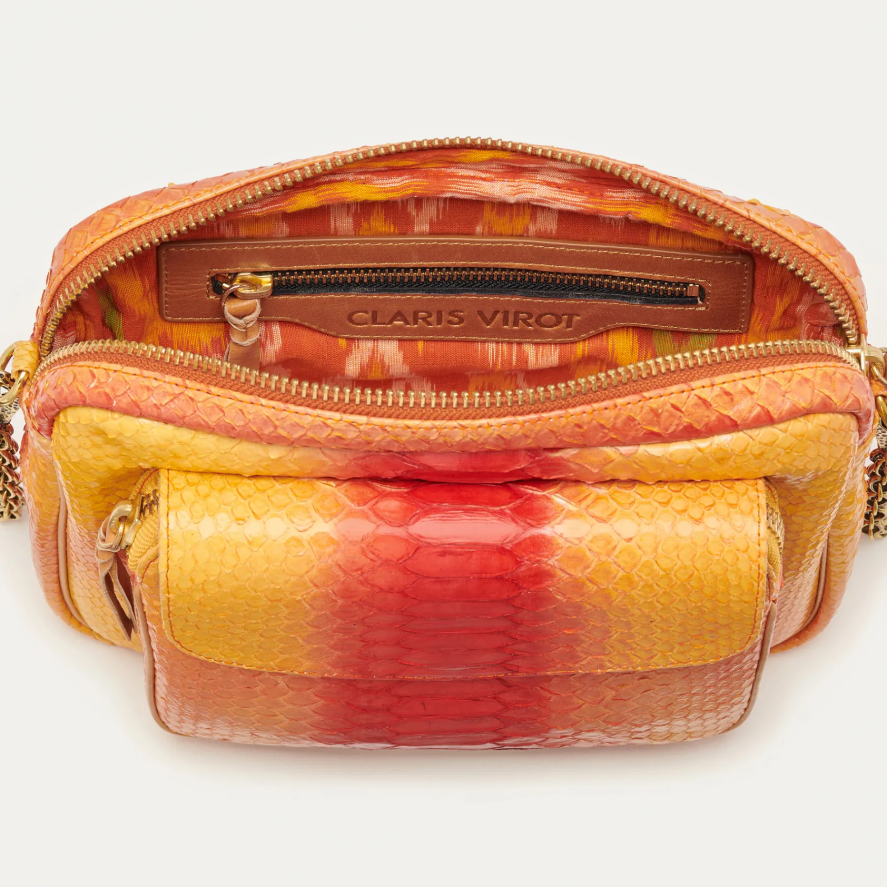 Best Claris Virot Big Charly Bag Red Orange Tatsu Python
