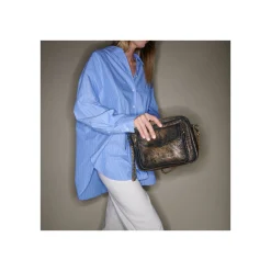 Store Claris Virot Big Charly Bag Old Gold Lizard