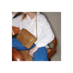 Clearance Claris Virot Big Charly Bag Tobacco Leather