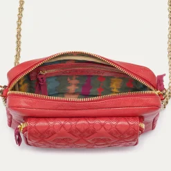 Cheap Claris Virot Big Charly Bag Vermilion Leather