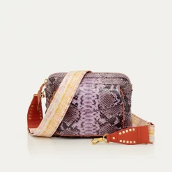 Sale Claris Virot Big Charly Bag Parme Paruma Python