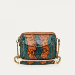 Discount Claris Virot Big Charly Bag Kingfisher Python