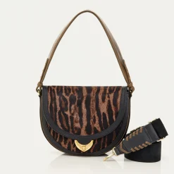 New Claris Virot Big Victoria Bag Ocelot Leather
