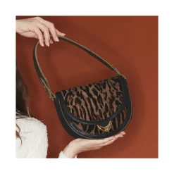 New Claris Virot Big Victoria Bag Ocelot Leather