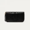 Fashion Claris Virot Bob Wallet Black Python