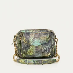 Outlet Claris Virot Charly Bag Green Valley Python