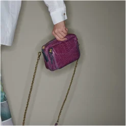 Best Claris Virot Charly Bag Violet Python