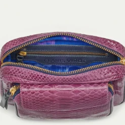 Best Claris Virot Charly Bag Violet Python