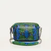 Store Claris Virot Charly Bag Green Blue Water Lily Python