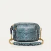 Discount Claris Virot Charly Bag Blue Lagoon Python
