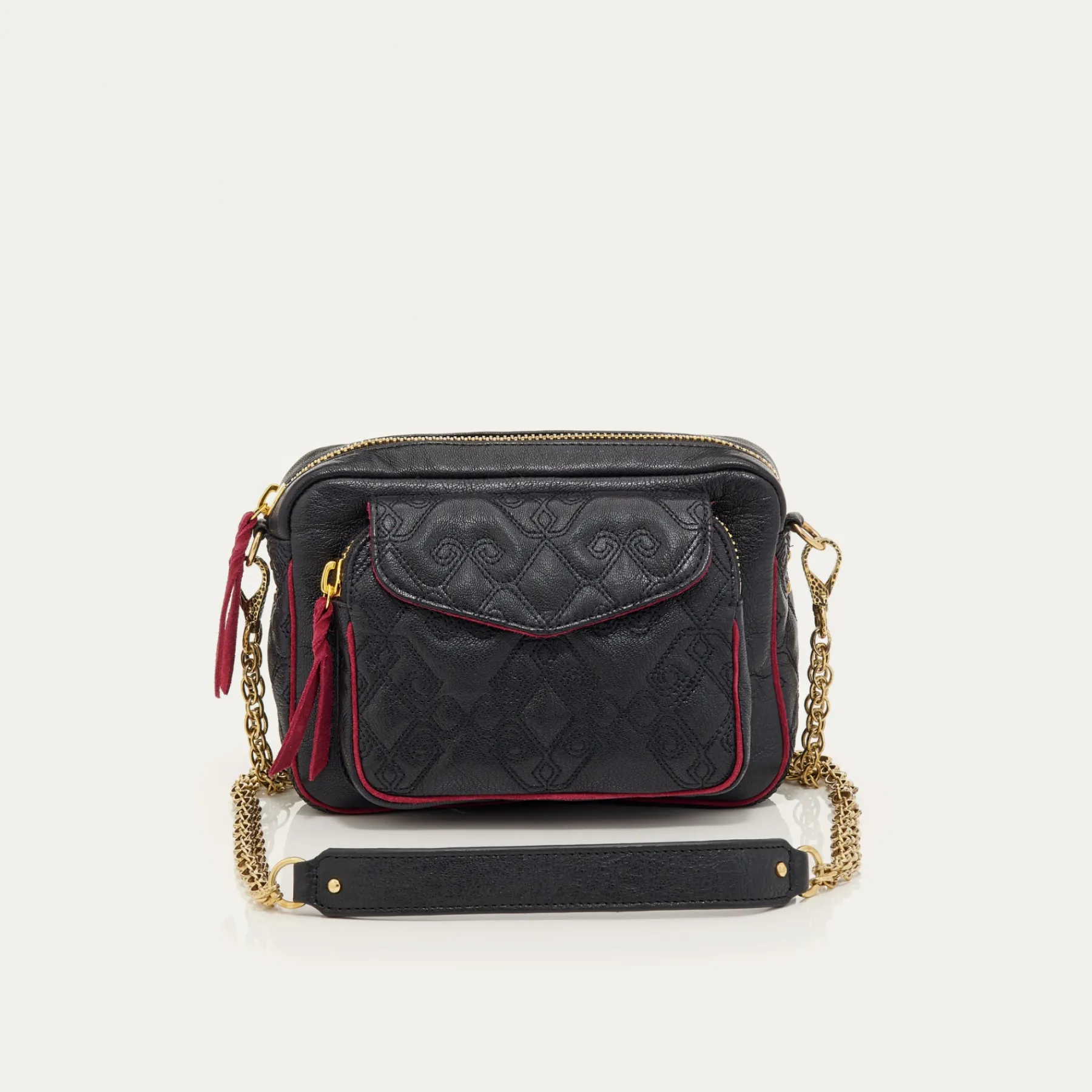 Best Sale Claris Virot Charly Bag Liquorice Leather