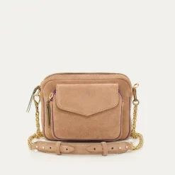 Cheap Claris Virot Charly Bag Grege Thick Leather Suede