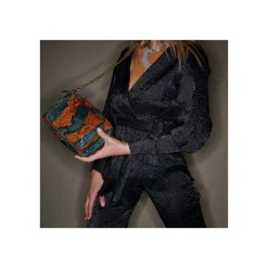 Shop Claris Virot Charly Bag Kingfisher Python