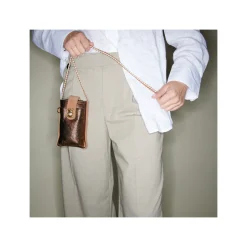 Best Claris Virot Double Marcus Case Golden Brown Leather