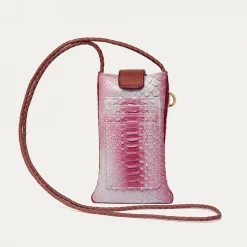 Online Claris Virot Double Marcus Case Burgundy Python