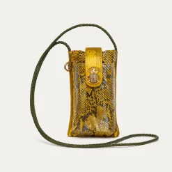 Clearance Claris Virot Double Marcus Case Yellow Imperial Samurai Python
