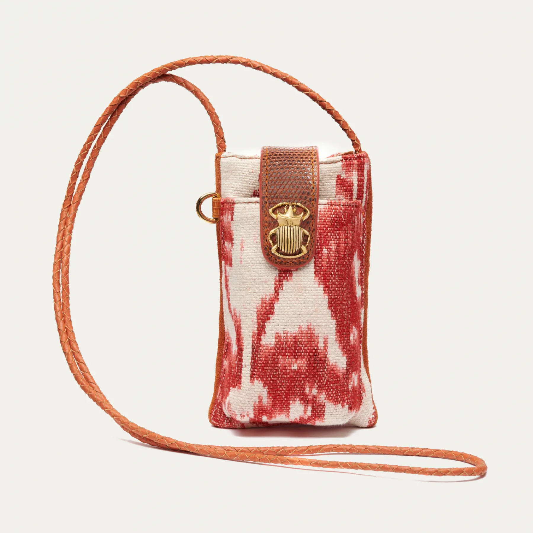 Fashion Claris Virot Double Marcus Case Red Dragon Timor Fabric