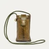 Cheap Claris Virot Double Marcus Case Kaki Python And Leather