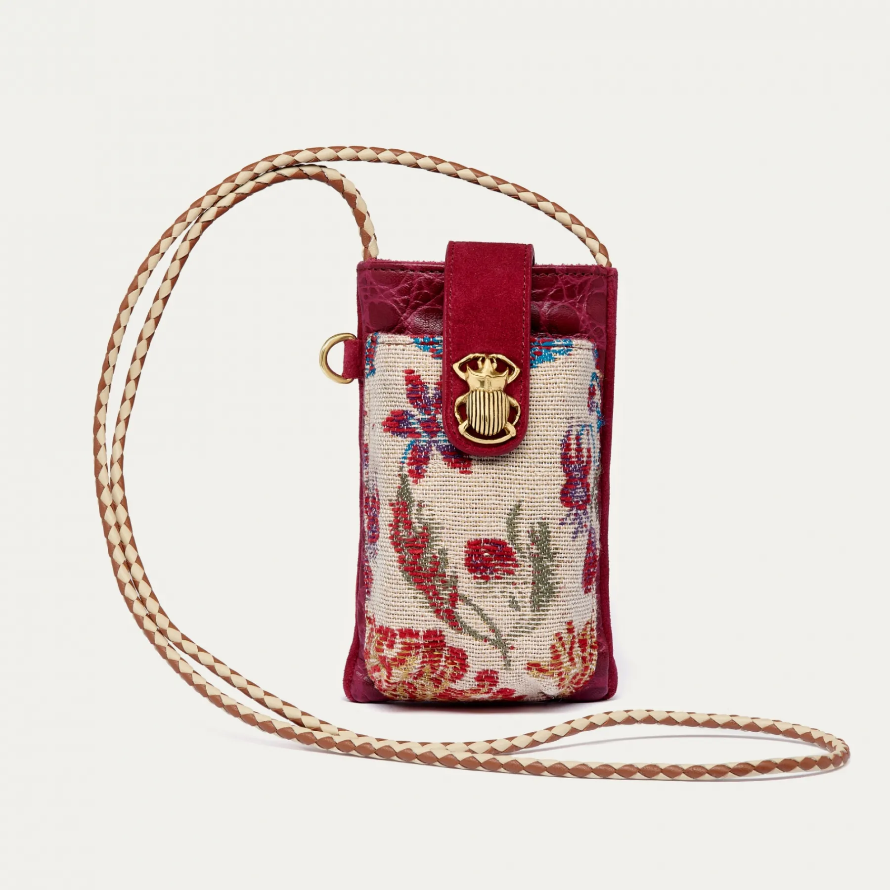 Sale Claris Virot Double Marcus Case Rococo Leather