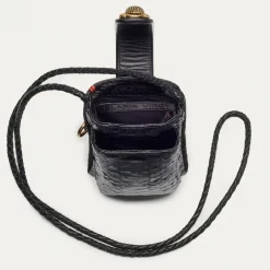Fashion Claris Virot Double Marcus Case Black Python And Leather